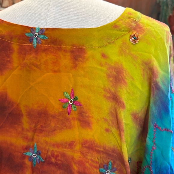 Sun Child Silk Caftan Shirt - Picture 6 of 6